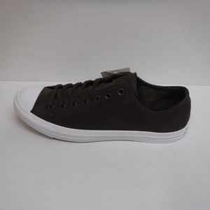 Converse Size 12 Brown Leather Sneakers New Mens